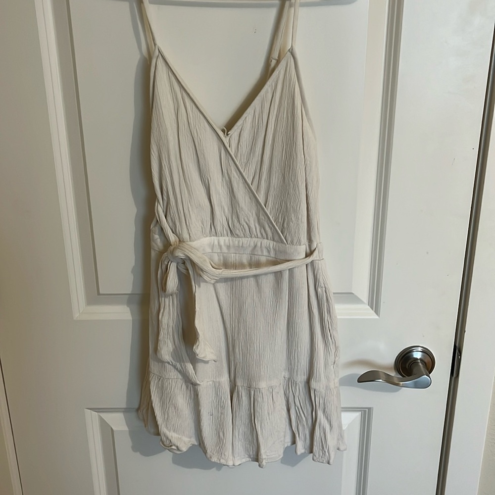 Tan Crinkle Romper